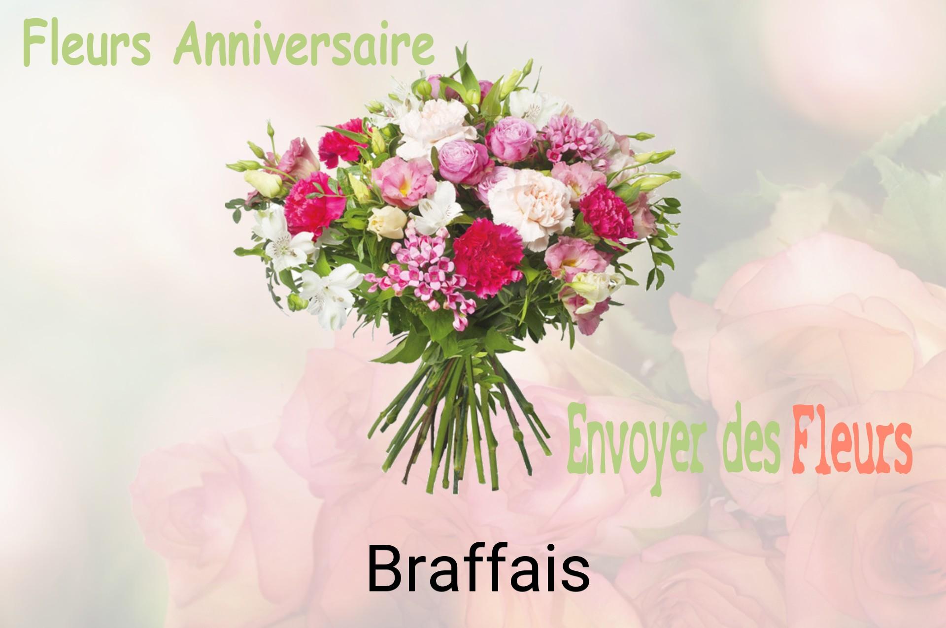 Bouquet de fleurs d’anniversaire livré à Braffais
